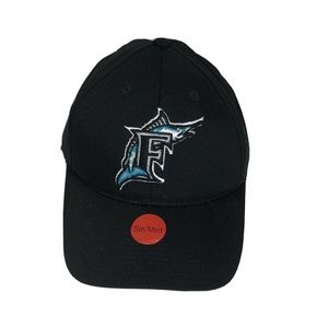 Vintage Florida Marlins Snapback Outdoor Cap Hat MLB New Black S/M
